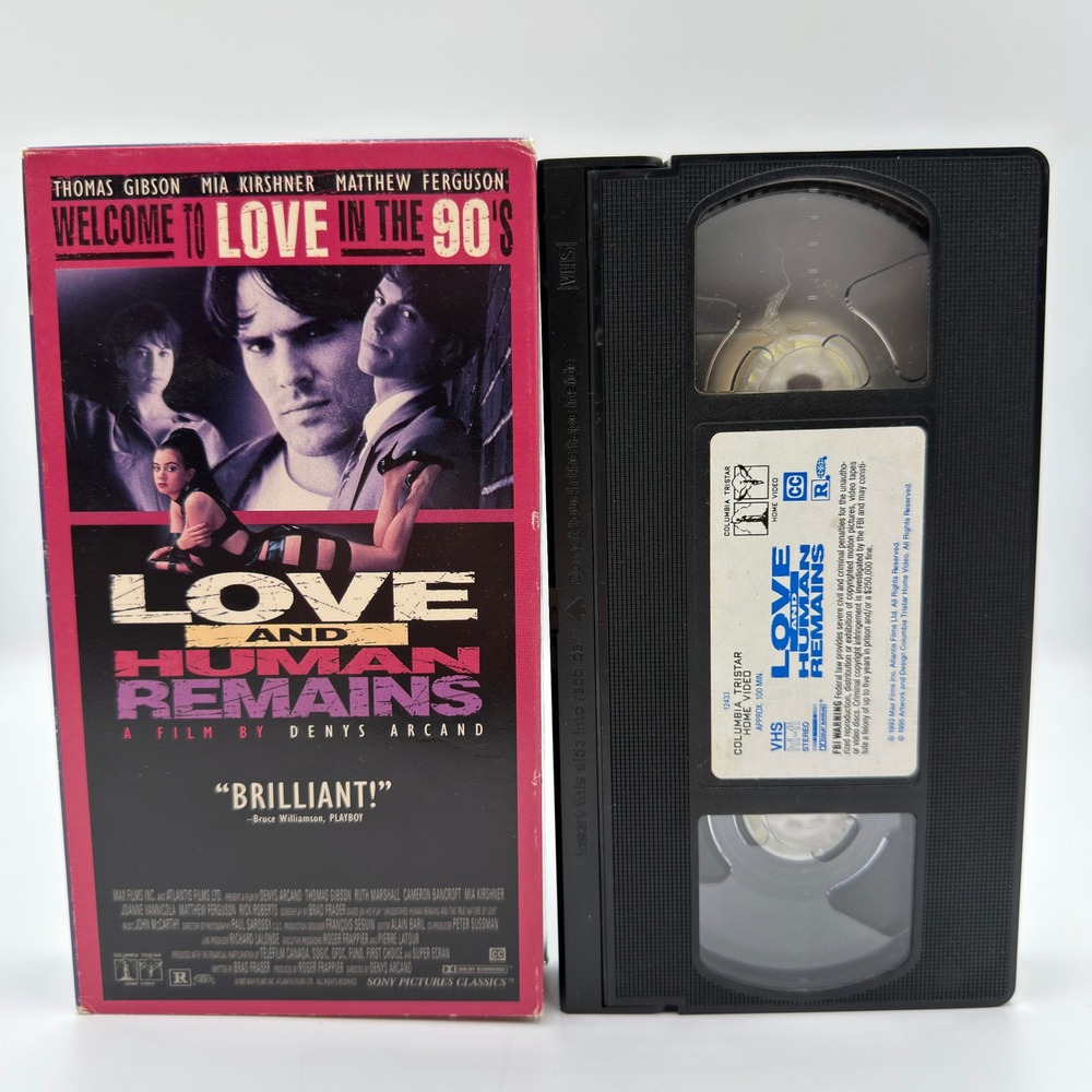 Love and Human Remains VHS 1993 Denys Arcand Thomas Gibson Sony Pictures Classic